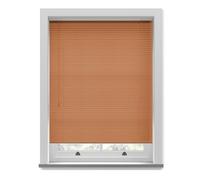 New Edge Blinds Cherry Wood Grain Pvc Venetian Blind 152Cm Drop (25Mm Slats) 155Cm Wide, Red