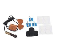 Cherry Wood Guitar Pickup, Piezoelectric Contact Pickup with End Pin Jack - Handcrafted, No Battery Needed, Perfect for Ukulele Violin and Acoustic Guitar