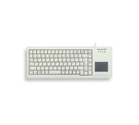 CHERRY G84-5500 XS, Compact Keyboard with Touchpad, German Layout (QWERTZ), Wired (USB-A port), Mechanical CHERRY ML Switches, Light Grey