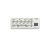 CHERRY G84-5500 XS, Compact Keyboard with Touchpad, EU Layout (QWERTY), Wired (USB-A port), Mechanical CHERRY ML Switches, Light Grey