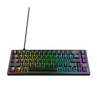 CHERRY XTRFY CX-K5V2-RGB-CPT-BLACK-R-US Gaming Keyboard, Numeric Keyboard, Wired CHERRY MX2A, Red Axis, English Layout, RGB Metal Plate, Silent