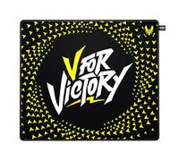 CHERRY XTRFY GP5, Gaming Mouse Pad in L (460 x 400 x 4 mm), High-Speed Cloth Surface for Precision, Stitched Edges, Non-slip, Machine washable, Vitality Black