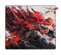 CHERRY XTRFY GP6, Gaming Mouse Pad Made Of Cloth (460 x 400 x 4 mm), For More Precision, Ultra-Smooth Surface, Extra-Soft Rubber Base, Non-Slip, Hydrus Red