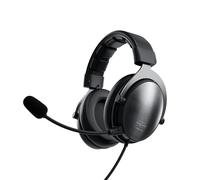 CHERRY XTRFY H1, Professional Gaming Headset, Optimised For Esports, Large Ear Cushions With Memory Foam, 2 Interchangeable Microphones, Incl. Sound Card, Black