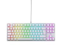 CHERRY XTRFY K4V2 TKL, Wired Gaming Keyboard without Numpad, French Layout (AZERTY), RGB Lighting, Mechanical MX2A RED Switches, White