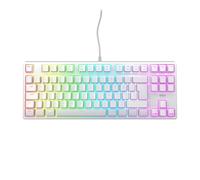CHERRY XTRFY K4V2 TKL, Wired Gaming Keyboard without Numpad, Pan-Nordic Layout (QWERTY), RGB Lighting, Mechanical MX2A RED Switches, White