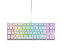 CHERRY XTRFY K4V2 TKL, Wired Gaming Keyboard without Numpad, UK-Layout (QWERTY), Customisable RGB Lighting, Mechanical MX2A RED Switches, White