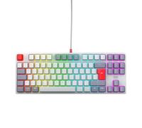 CHERRY XTRFY K4V2 TKL, Wired Gaming Keyboard without Numpad, UK-Layout (QWERTY), Customisable RGB Lighting, Mechanical MX2A RED Switches, Retro