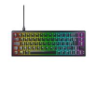 CHERRY XTRFY K5V2 Compact, Mechanical 65 Percent Gaming Keyboard, UK Layout (QWERTY), Hot-Swap Keyboard, CHERRY MX2A RED SWITCHES, Black