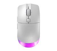 CHERRY XTRFY M50 Wireless, Cordless Gaming Mouse, 2.4 GHz RF, Bluetooth & Cable Connection, Ergonomic Shape, RGB Lighting, Rechargeable, White