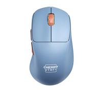 CHERRY XTRFY M64 Wireless, Ultralight Cordless Gaming Mouse, 2.4 GHz RF, Optimised for esports, Ergonomic Shape with Extra Low Front, Blue