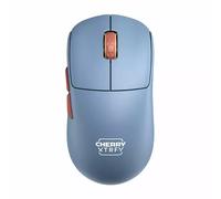 CHERRY XTRFY M68 Wireless, Ultra-Light Cordless Gaming Mouse, 2.4 GHz RF, Optimised for esports, Symmetrical Shape with Ultra-Low Front, Blue