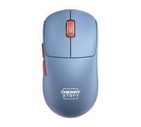 CHERRY XTRFY M68 Wireless, Ultra-Light Cordless Gaming Mouse, 2.4 GHz RF, Optimised for esports, Symmetrical Shape with Ultra-Low Front, Blue
