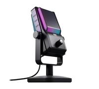 CHERRY XTRFY NGALE R, Premium USB Microphone for Recordings & Streaming, Plug & Play via USB Connection, Mute, RGB & Gain, Low-Cut Filter for Gaming, Black