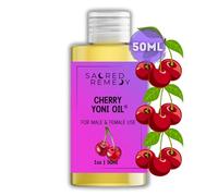 Cherry Yoni Oil Potent, Hydrating, Moisturising Lotion Oil. 100% Natural & Vegan. Balances pH Level & Fresh Scent with Vitamin E (50ml)