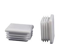 Cherrynight XLJP 1PC/4Pcs Large White Square Pipe Tube Cap Plastic Tubing End Cap Glide Insert Blanking End Plug 80/100/120/140/150/160/200mm(100x100mm,1pcs)