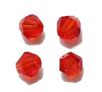 Cherrynight XLJP 35Pcs-550Pcs AAA Austrian Crystal Bicone Beads 2mm/ 3mm/ 4mm/ 6mm/ 8mm Faceted Glass Spacer Beads For Jewelry Making DIY Accessories (Color : Red, Size : 2mm 550pcs)