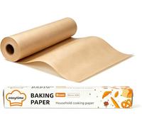Cherrypick Brown Baking Paper 30CM x 30M Greaseproof Parchment Paper Roll Non-Stick, Oven Safe, Food-Grade Baking Sheets for Cooking, Air Fryer, Pastries & Butcher Paper Use