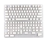 CherryProfile Keycaps Thick PBT DyeSub For 137Keys Mechanical Keyboard Minimalist White Keycap Set Keycaps