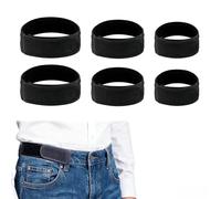 Chersun 6 Pack No Buckle Belt for Men & Women, S/M/L Elastic Invisible Waist Belt, Adjustable Nylon Stretch Belt No Show Waist Tightener for Jeans Trousers