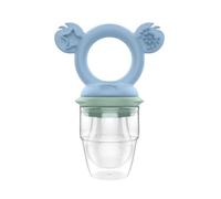 Cherub Baby Pure LFGB Silicone Baby Food Feeder/Fruit Feeder & Teether, Teething Dummy, Silicone Teats, Gentle on Little Mouths, Self-Feeding, Non-Toxic BPA Free (Cerulean/Sage)