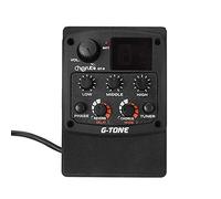 Cherub G-Tone GT-6 Acoustic Guitar Preamp Piezo Pickup 3-Band EQ Equalizer LCD Tuner with Reverb/Delay/Chorus/Wide Effects