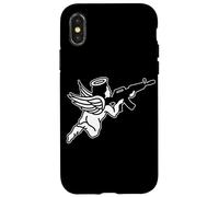 Cherub Machine Gun Angel Case for iPhone X/XS