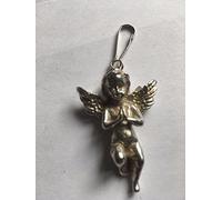 Cherub Praying 3.5x4.5cm TG225 Made From Fine English Pewter On a Zip Puller POSTED BY US GIFTS FOR ALL 2016 FROM DERBYSHIRE UK