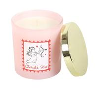 Cherub’s Kiss Passionberry Peach Candle | Blush Pink Jar with Gold Lid | Romantic Scented Candle | 35-Hour Burn Time | Cupid-Themed Valentine’s Gift for Her
