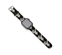Cherub Sword Skull Mask Silicone Watch Band Compatible with IWatch Series Ultra 1, 2, Series 9, 8, 7, 6, 5, 4, 3, 2, 1, SE