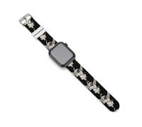 Cherub Sword Skull Mask Silicone Watch Band Compatible with IWatch Series Ultra 1, 2, Series 9, 8, 7, 6, 5, 4, 3, 2, 1, SE
