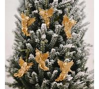 Cherubic Hanging Decorations A Complete Set of Twelve Angels to Celebrate the Season (Gold)