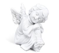 Cherubs Angels Figurine, Small Sleeping Angel Statues Adorable Angel Sculpture Resin Angel Figurine Angel Wings Garden Statue for Indoor Outdoor Home Garden Decoration(#1)