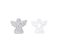 Cherubs with Heart Star Silicone Molds Plasters Moulds Epoxy Resin Ornament Casting for Craft Making Castings Handmade Plasters Moulds Angel Angel with Heart Silicone