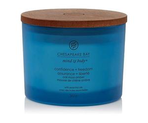 Chesapeake Bay 3 Wick Candle Confidence and Freedom Oak Moss Amber 312g