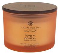 Chesapeake Bay Candle PT40255 Scented Candle, Love + Passion (Grapefruit Mango), Coffee Table, Orange, Home Décor