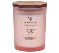Chesapeake Bay Candle Scented Candle, Stillness + Purity (Rose Water), Medium Jar, 8 Ounce, Home Décor