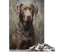 Chesapeake Bay Retriever Jigsaw Puzzles for Adults Kids. 1000 Piece Great Challenge Toy Educational Game Home Decoration for Educational Games 1000pcs (38x26cm)