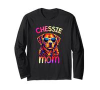 Chesapeake Bay Retriever Mom Colorful Pop Art Chessie Mom Long Sleeve T-Shirt