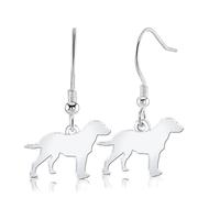 Chesapeake Bay Retriever Silhouette Silver Earrings
