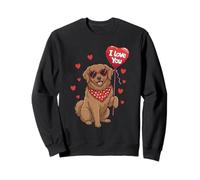 Chesapeake Bay Retriever Valentine Heart I Love You Dog Sweatshirt
