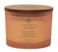 Chesapeake Bay Women's Love + Passion 3 Wick Candle in Orange Chesapeake Bay Orange