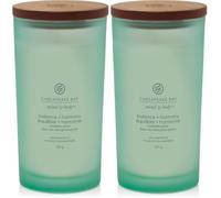 Chesapeake Bay Scented Candle | Balance + Harmony (Water Lily Pear) Large Tumbler Aromatherapy Candle | Long Burning Candles: up to 82 Hours | Mind & Body Collection | Gifts for Women (Pack of 2)