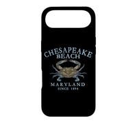 Chesapeake Beach Maryland Crab Town Cyan Letters Case for iPhone Air