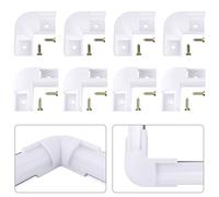 Chesbung 90 Degree Corner Connector Only V-Shaped LED Aluminium Profile (ASIN: B07PSN77DY, B07PRJ95YD, B07KR62KKT,), Includes Screws