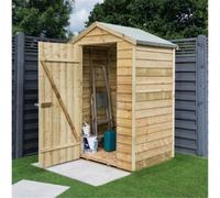 Cheshire 4 X 3 Overlap Apex Shed With Single Door (8mm Overlap)