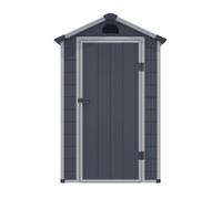 Cheshire 4 X 3 Single Door Apex Plastic Shed (Dark Grey)