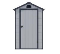 Cheshire 4 X 3 Single Door Apex Plastic Shed (Light Grey)