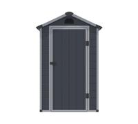 Cheshire 4 x 6 Single Door Apex Plastic Shed (Dark Grey) in Dark Grey Cheshire Dark Grey