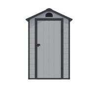 Cheshire 4 X 6 Single Door Apex Plastic Shed (Light Grey)